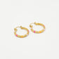 Vintage hoops fuchia oranje