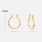 Vintage hoops fuchia oranje