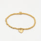 stretch armband met hartje