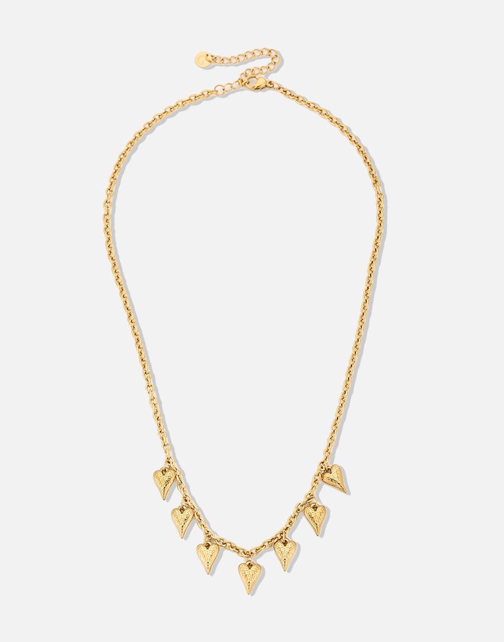 schakelketting vintage hartjes bedels