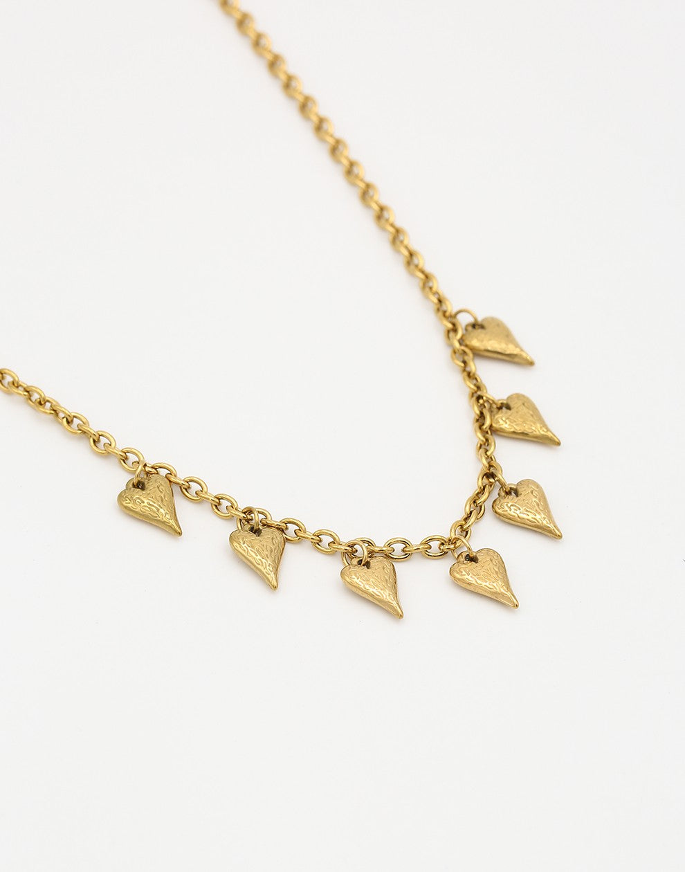 schakelketting vintage hartjes bedels