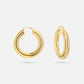 dubbele chunky hoops 5cm goudkleurig