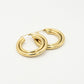 dubbele chunky hoops 5cm goudkleurig