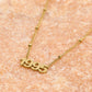 Ketting jaartal 1995 goudkleurig