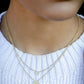 ketting twee hartjes goudkleurig