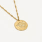 Zodiac sign necklace Taurus gold-colored