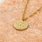Zodiac sign necklace Taurus gold-colored