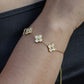 armband klavers strass