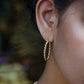 twisted hoops goudkleurig