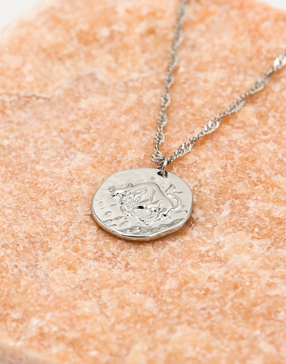 Sterrenbeeld zodiac ketting stier zilverkleurig
