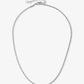twisted link chain 2.5mm thick silver-colored