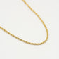 twisted link chain 2.5mm thick gold-colored