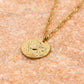 Zodiac sign necklace lion gold-colored