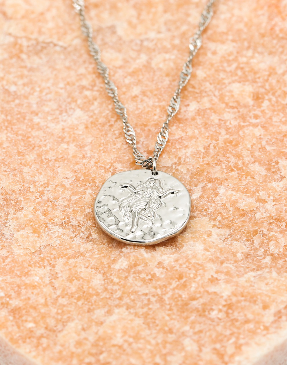 Sterrenbeeld zodiac ketting maagd zilverkleurig
