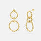 oorhangers statement cirkels goudkleurig