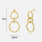 oorhangers statement cirkels goudkleurig