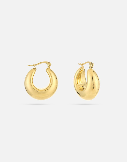 bold vintage hoops goudkleurig