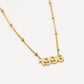 Ketting jaartal 1996 goudkleurig
