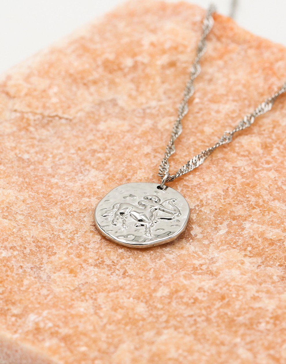 Sterrenbeeld zodiac ketting boogschutter zilverkleurig