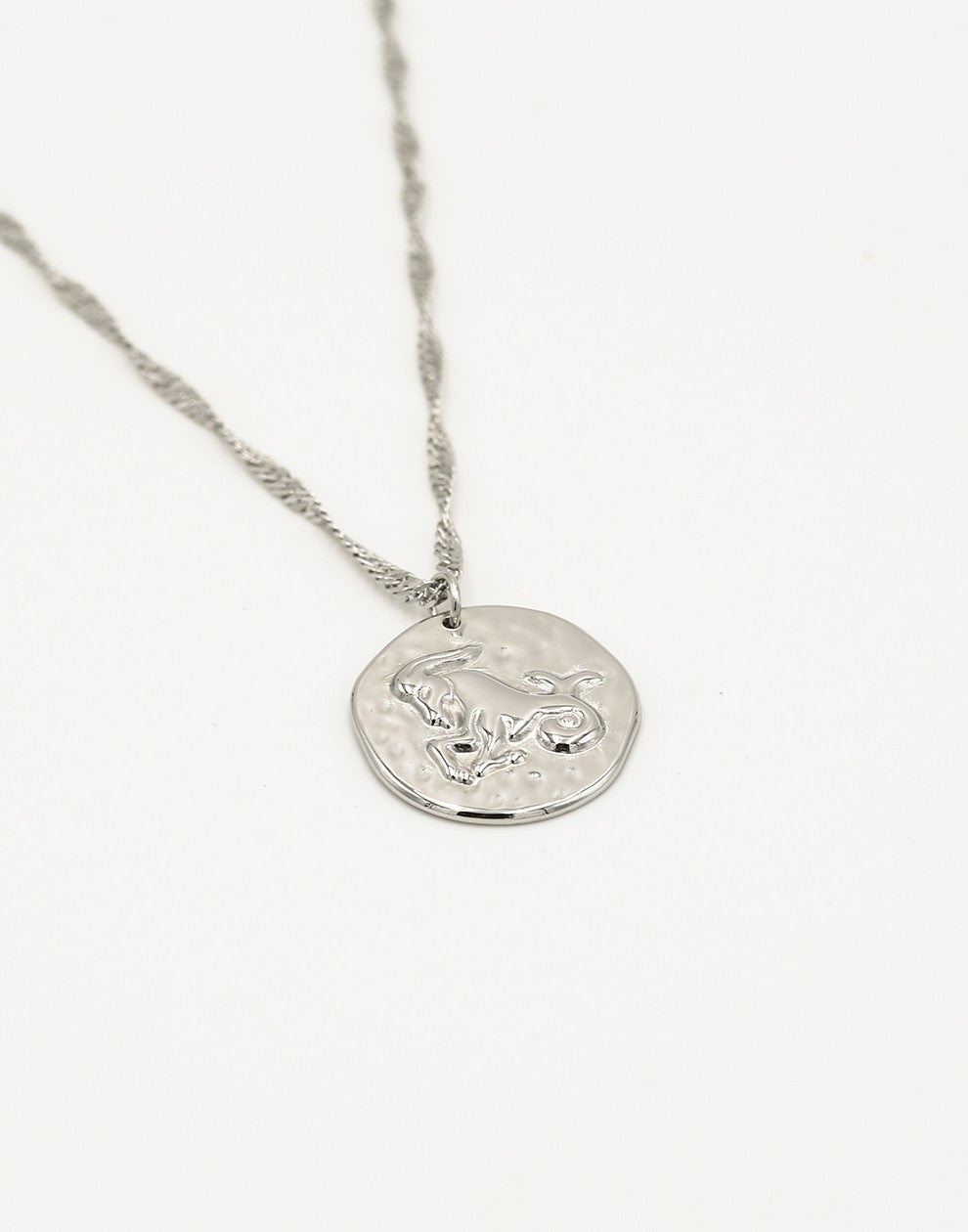 Sterrenbeeld zodiac ketting steenbok zilverkleurig