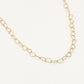 minimalistische hartjes ketting goudkleurig