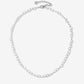 minimalistische hartjes ketting zilverkleurig