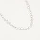 minimalistische hartjes ketting zilverkleurig