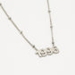 Ketting jaartal 1996 zilverkleurig