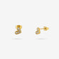 Studs playful heart stones
