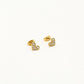 Studs playful heart stones