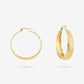 Thick hoop patroon goudkleurig