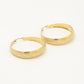 Thick hoop patroon goudkleurig