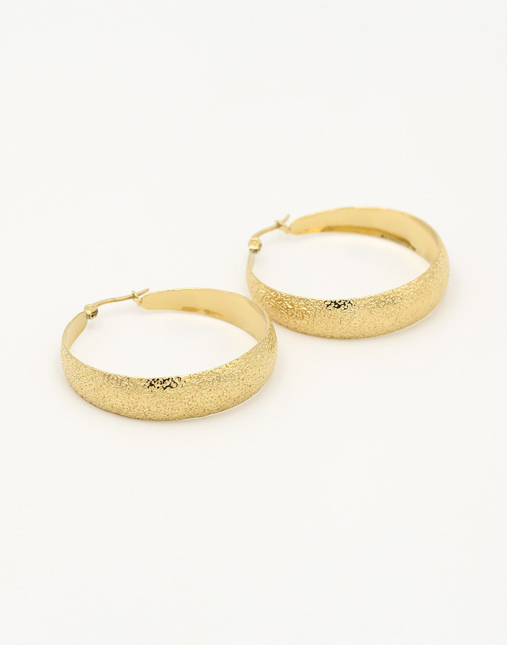 Thick hoop patroon goudkleurig