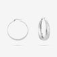 Thick hoop patroon zilverkleurig