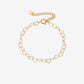 minimalistische hartjes armband goudkleurig