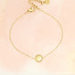 Armband munt met smiley goudkleurig