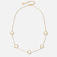 Ketting 5 klavers wit