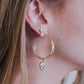 Thick hoop hanging heart