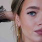dubbele chunky hoops 7cm goudkleurig