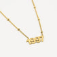 Ketting jaartal 1997 goudkleurig