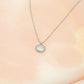 Ketting munt met smiley zilverkleurig