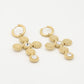 Large vintage cross earrings