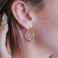 Vintage hoops green fuchia