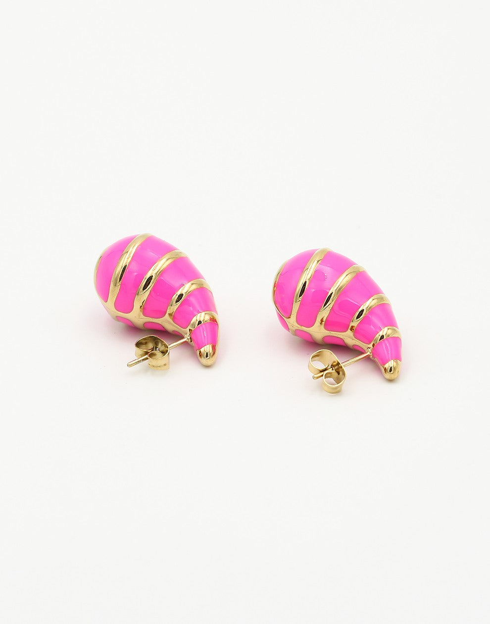 druppel oorbel roze