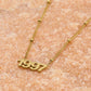 Ketting jaartal 1997 goudkleurig