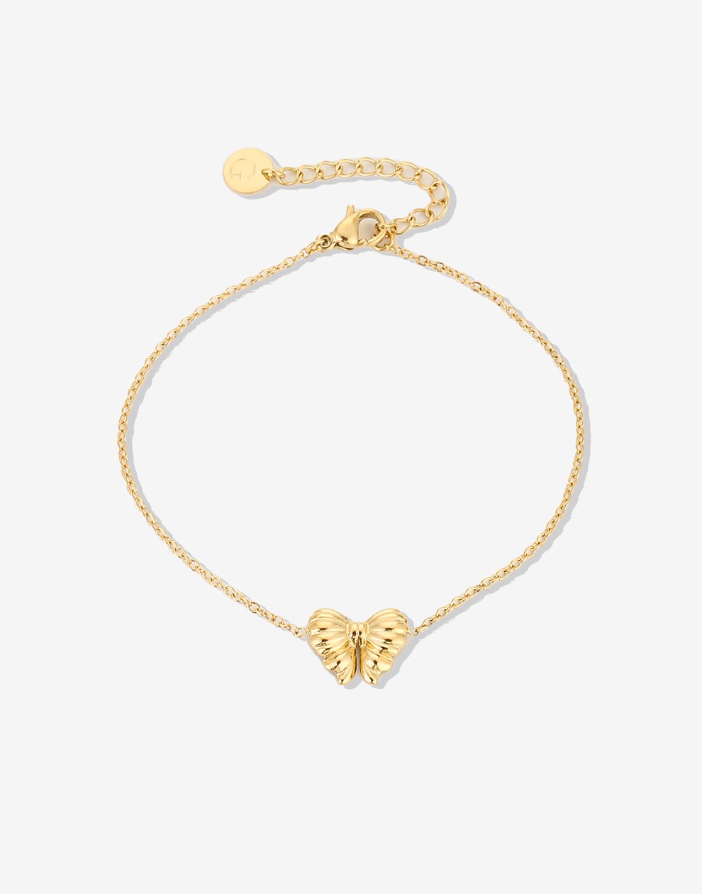 armband strikje goudkleurig