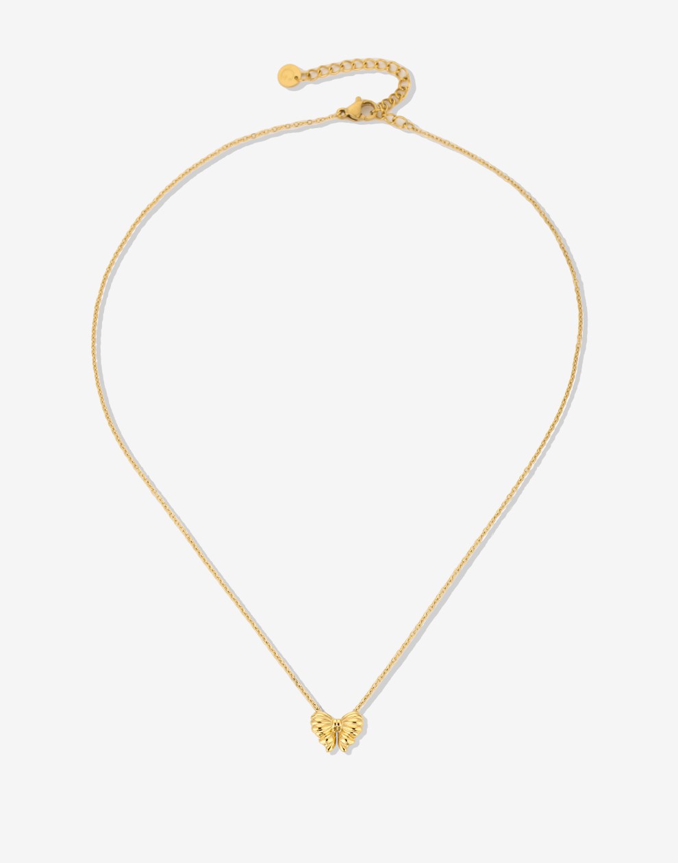 ketting strikje goudkleurig