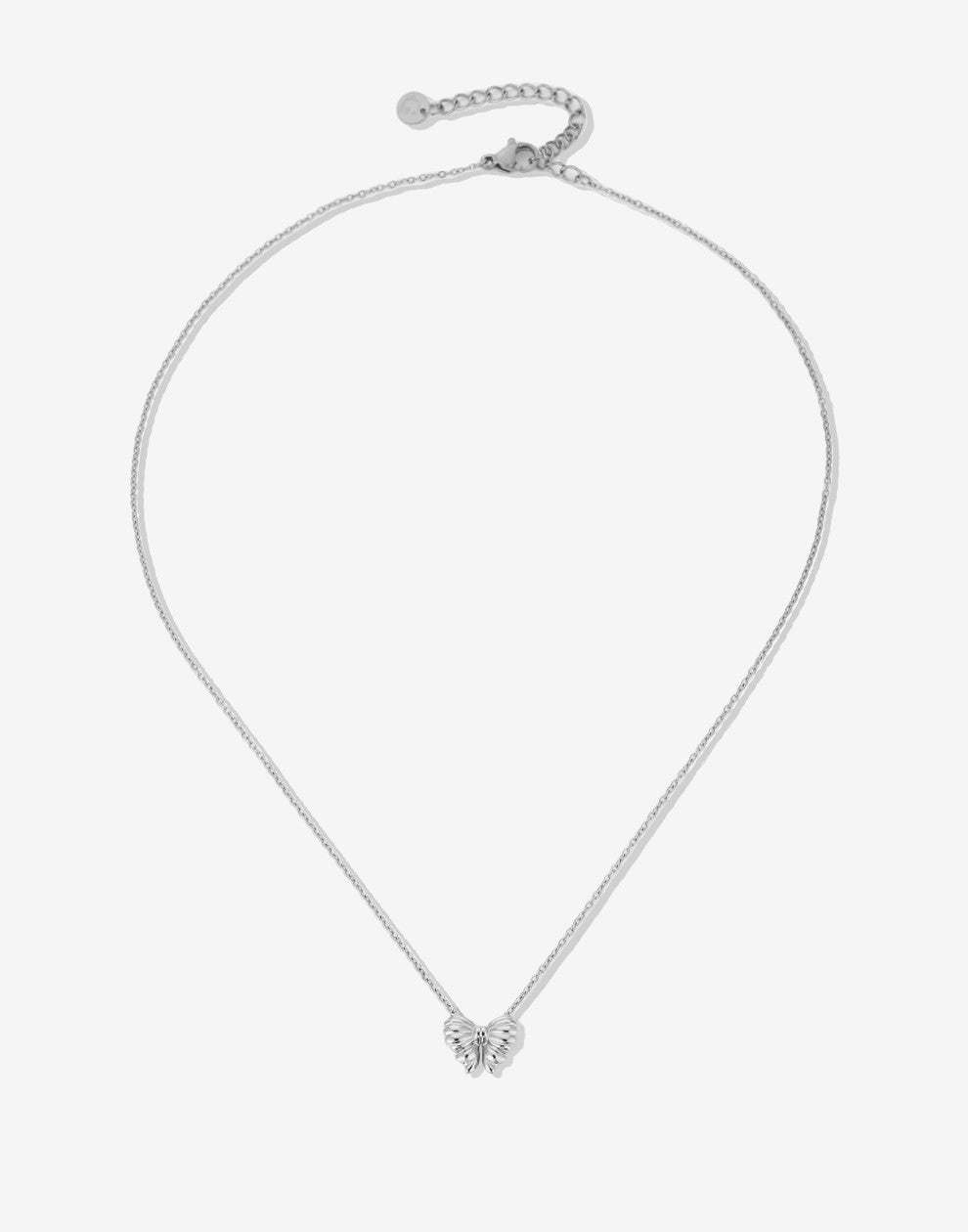 ketting strikje zilverkleurig