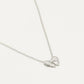 ketting strikje zilverkleurig