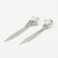 star earrings party silver-colored